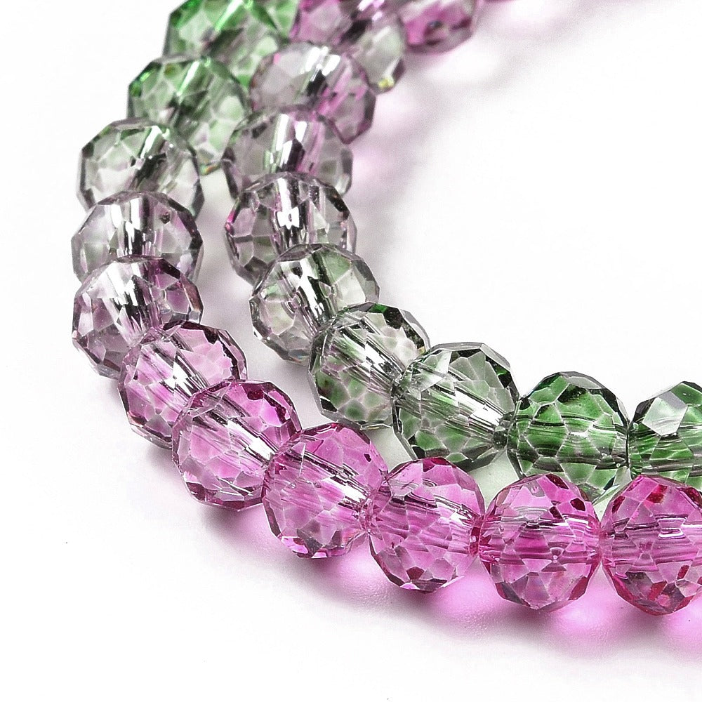 Faceted Rondelle Strands 6mm