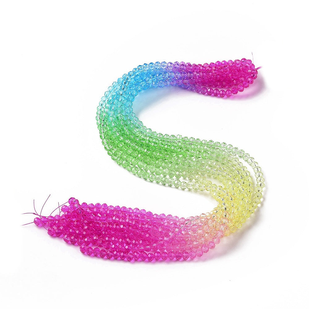 Faceted Rondelle Strands 6mm