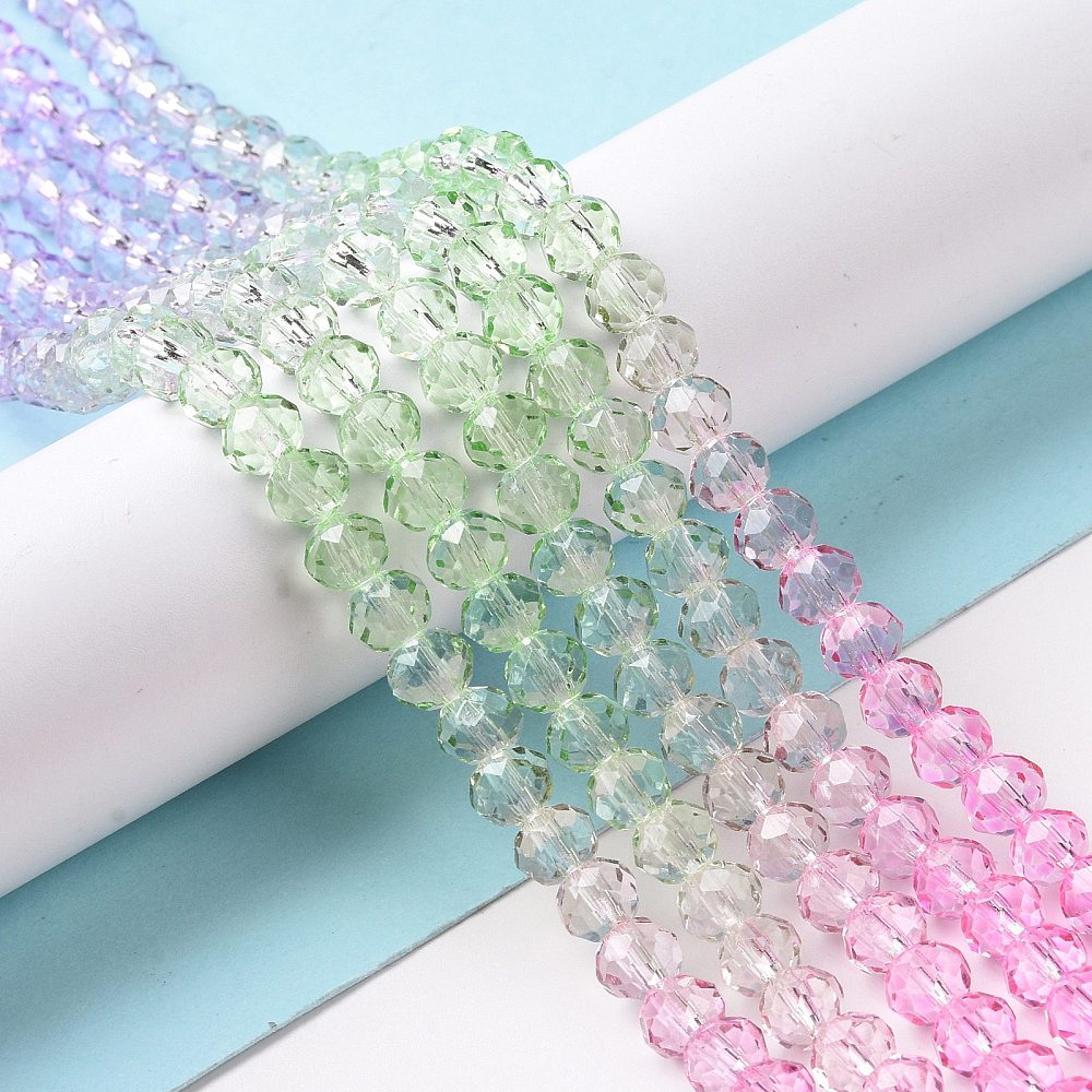Faceted Rondelle Strands 6mm