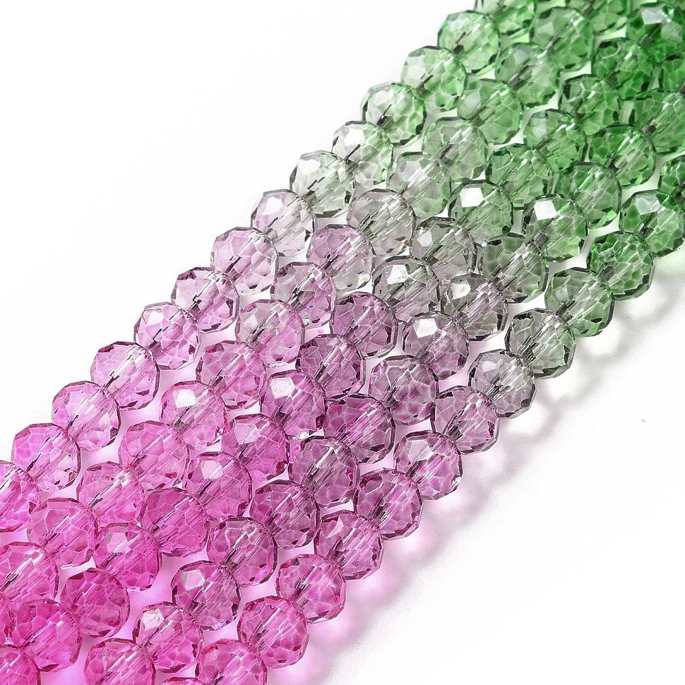 Faceted Rondelle Strands 6mm