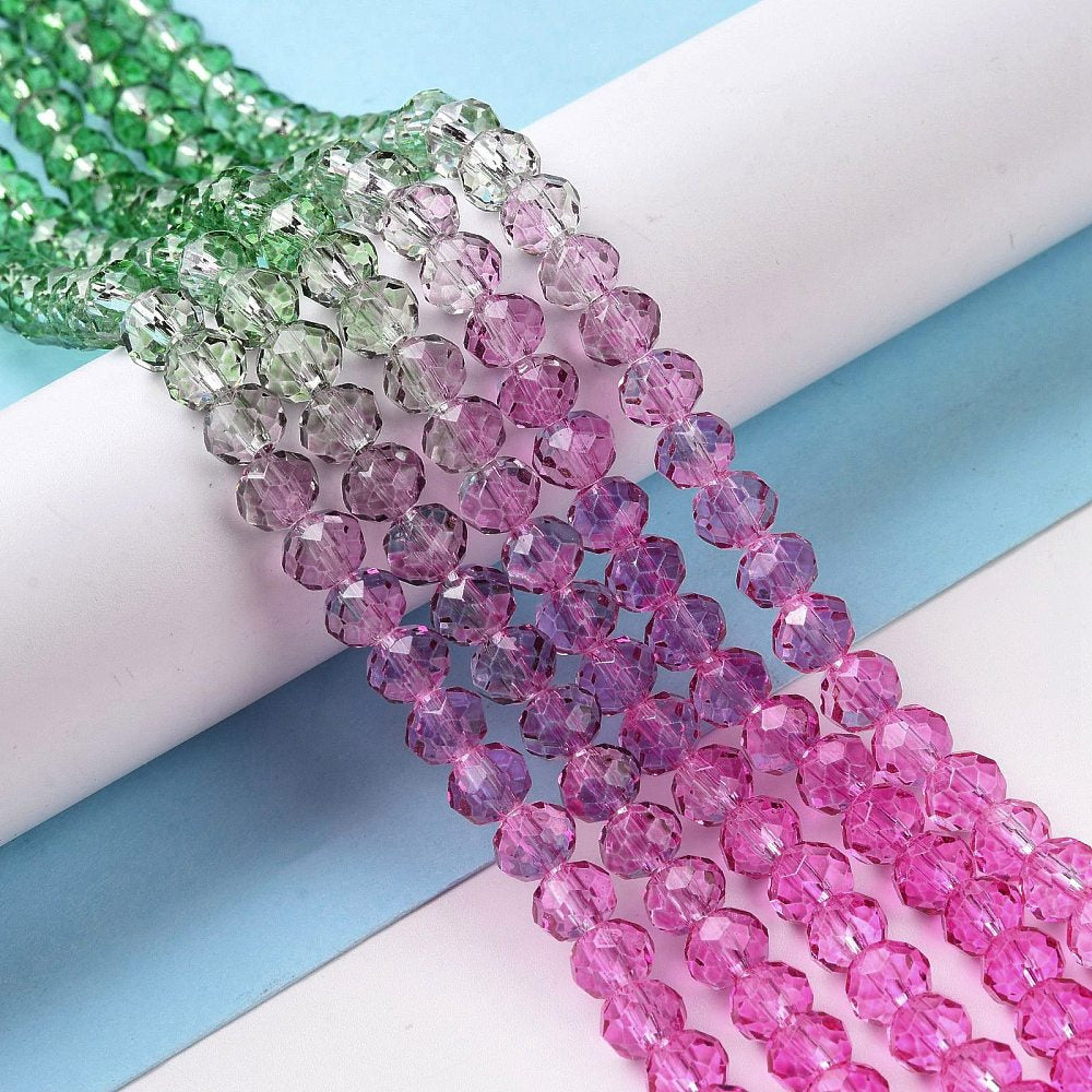 Faceted Rondelle Strands 6mm