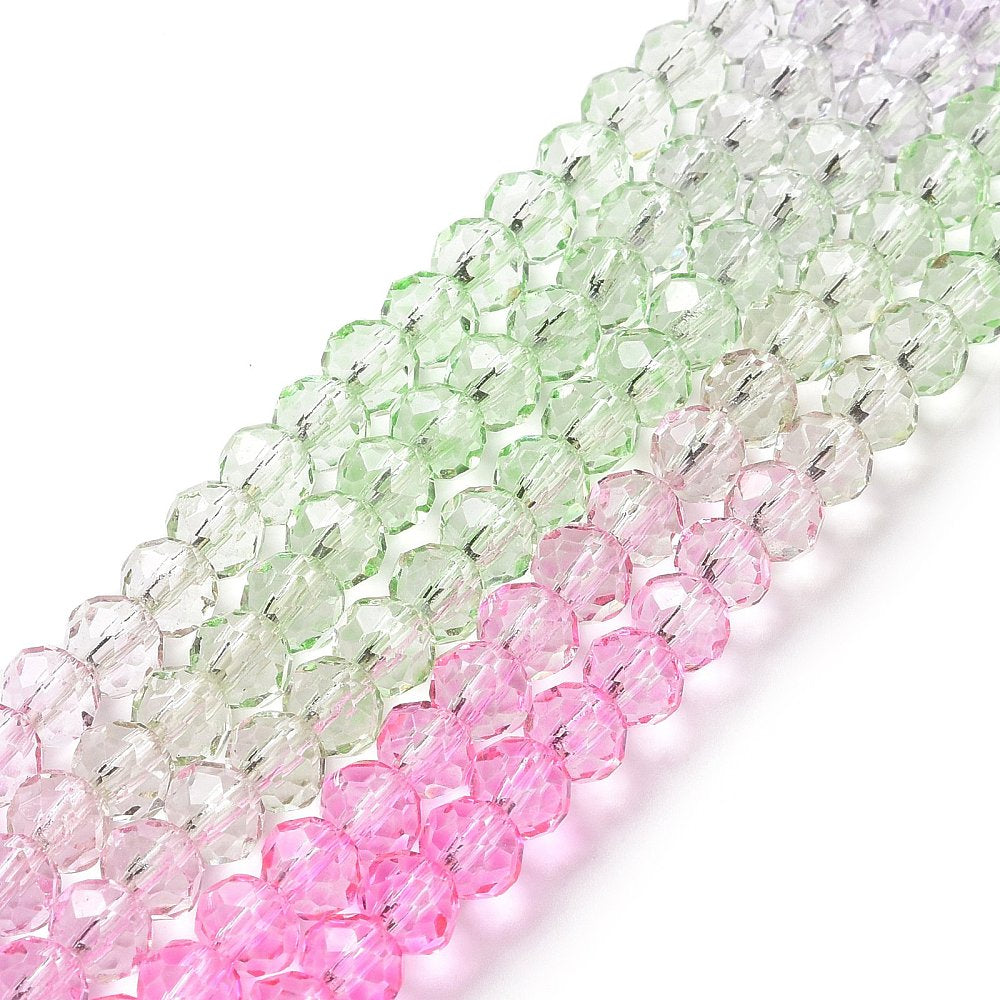 Faceted Rondelle Strands 6mm