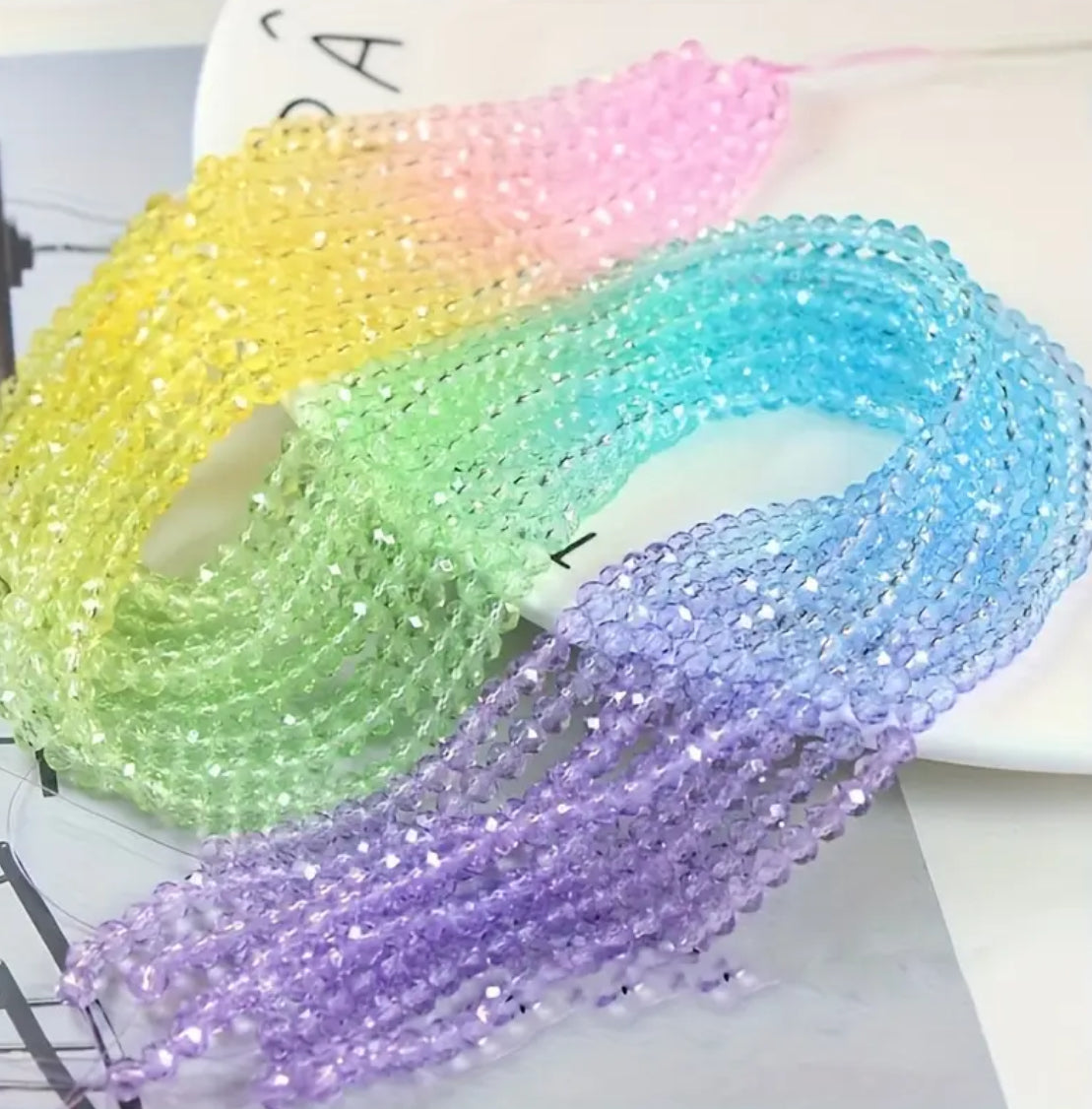 4mm faceted mixed bag