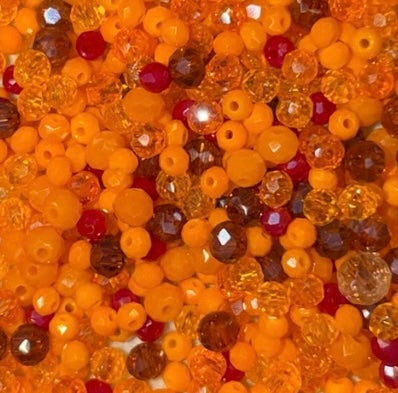Witchy Elements Faceted Glass Bead Mix 2–4mm ✨ 40g