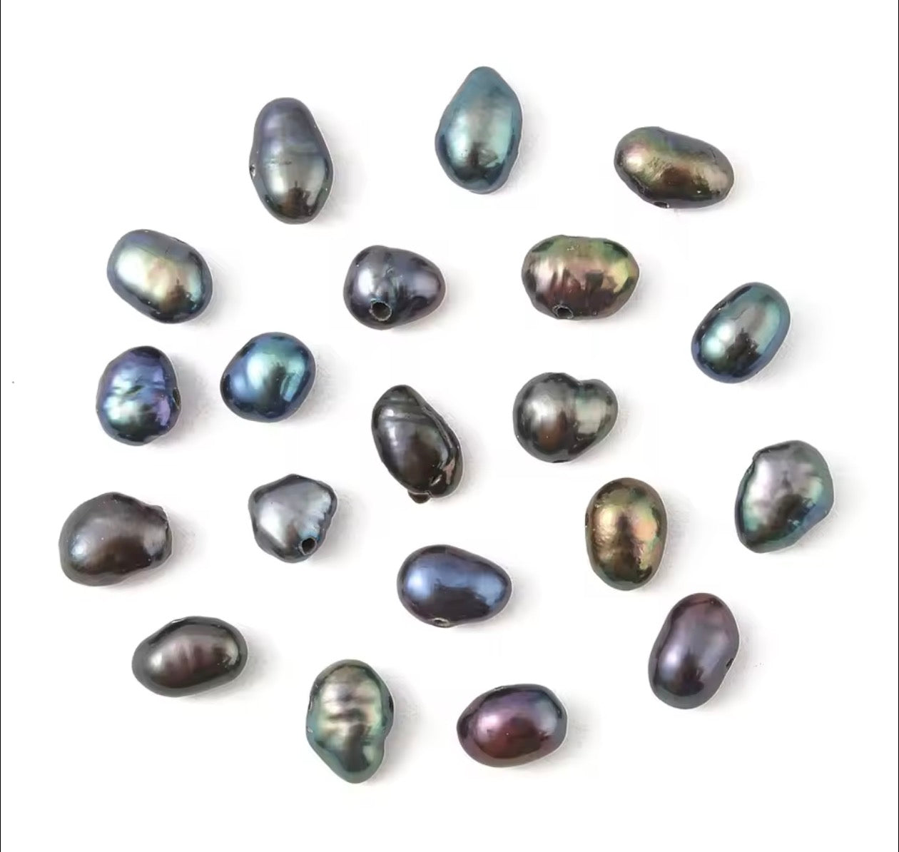 Natural Cultured Freshwater Pearl Beads, Baroque Keshi Pearl Beads - pack of 20 - approx 4/5mm