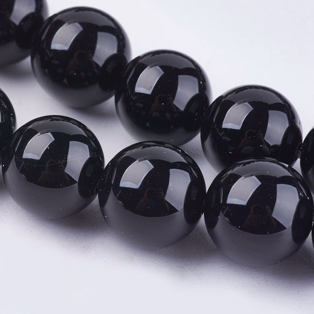Black Onyx 10mm Strand (approx 38pcs)