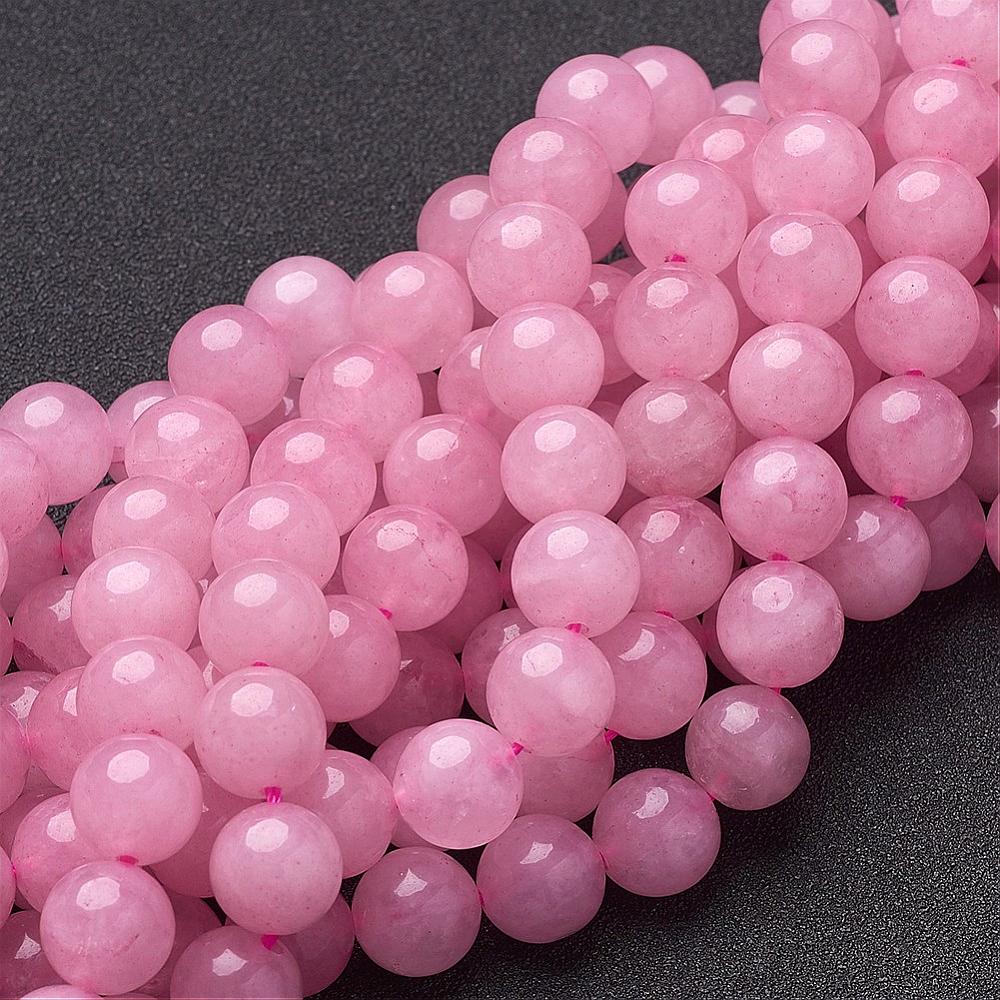 Natural Rose Quartz Round Beads Strands, 10mm (approx 36pcs)