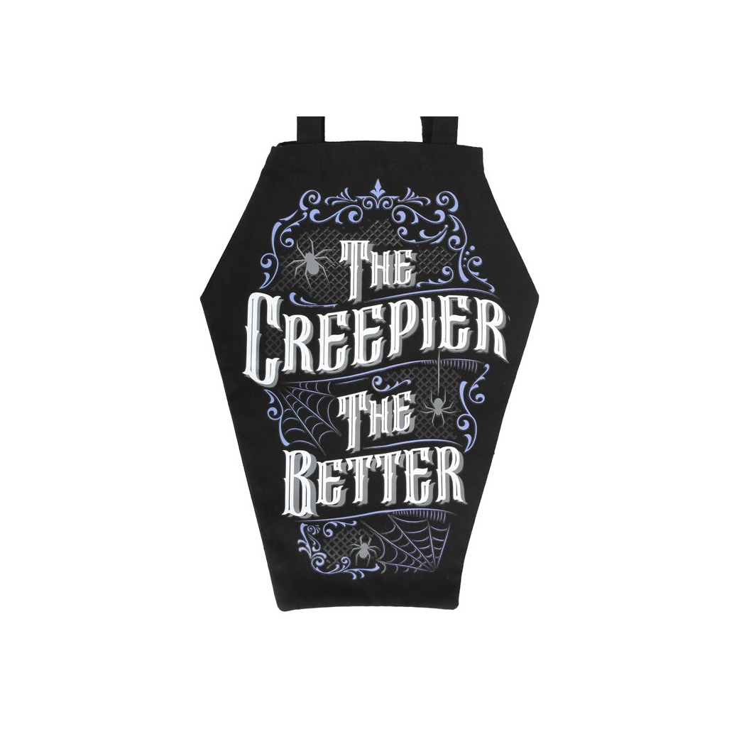 The Creepier the Better Coffin Shaped Tote Bag