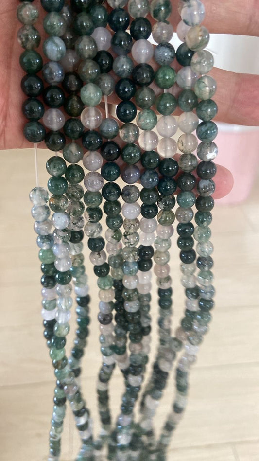 Moss Agate Grade A 6mm
