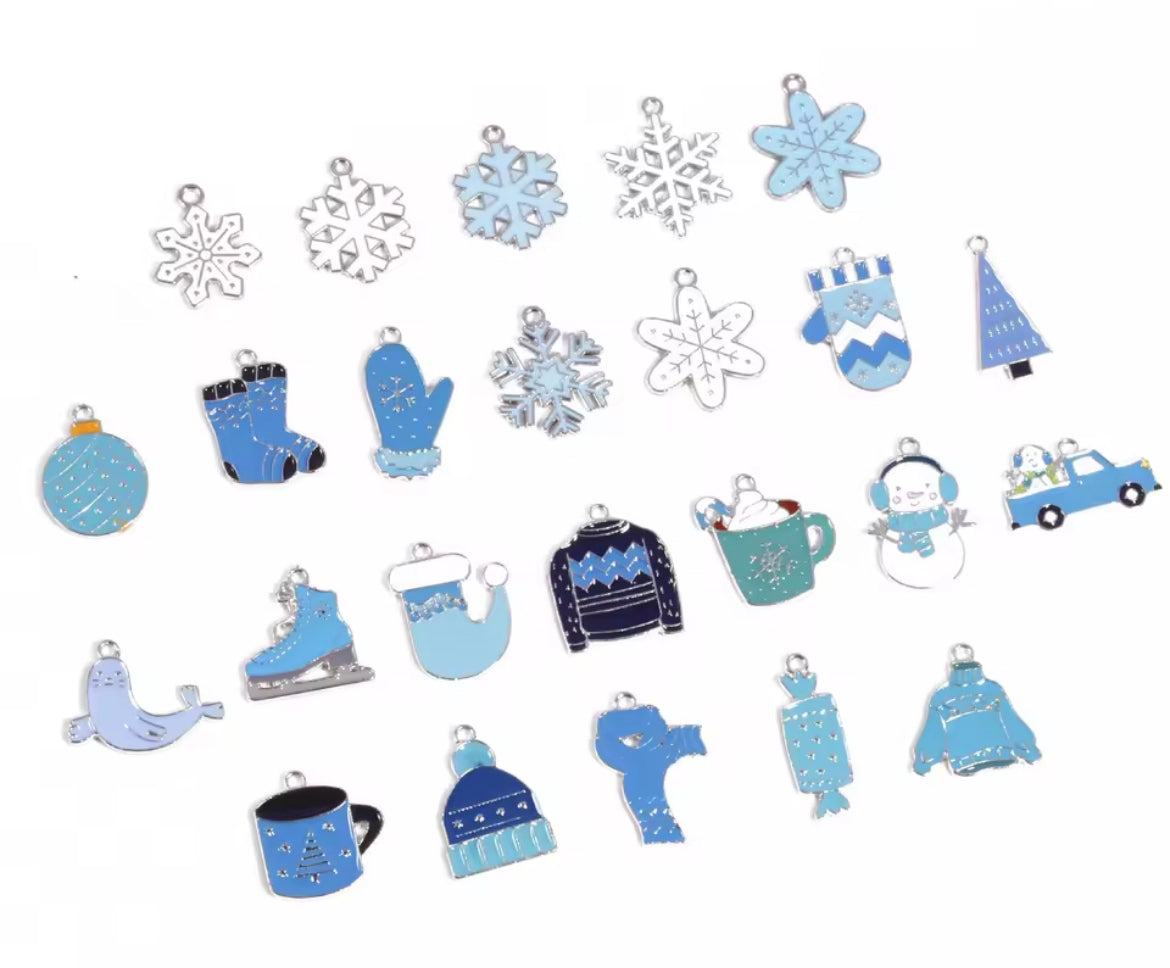 🩵🎄 Blue Xmas Charms 🎄🩵