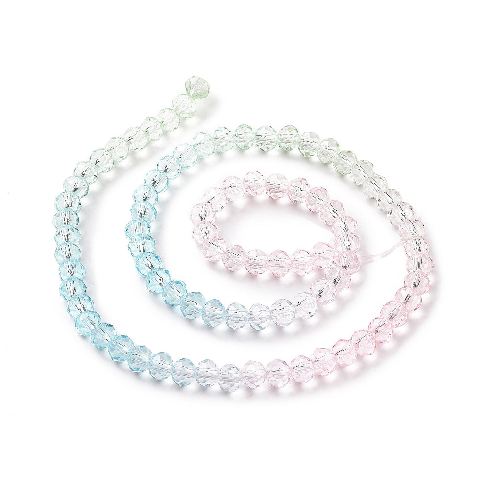 Faceted Rondelle Strands 6mm