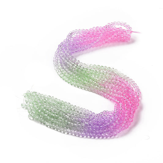Faceted Rondelle Strands 6mm