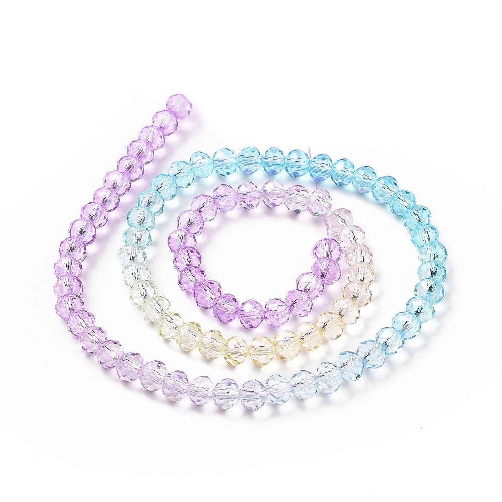 Faceted Rondelle Strands 6mm