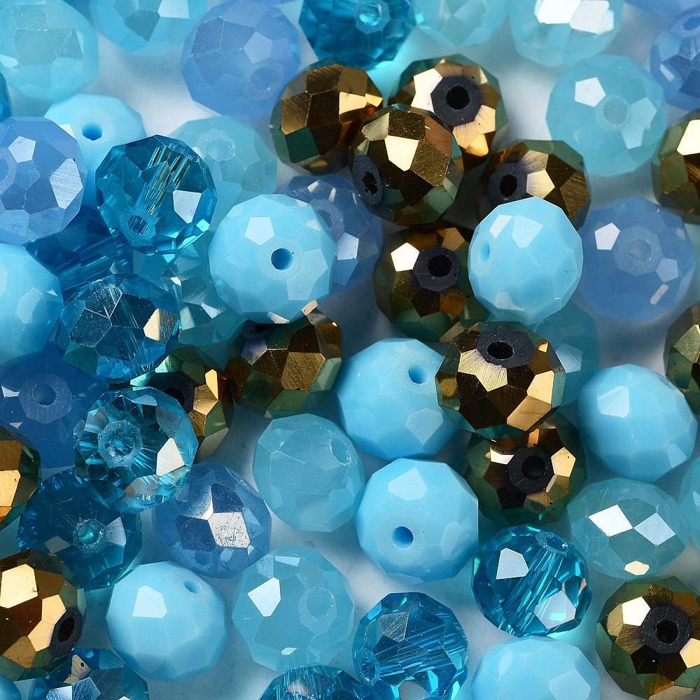 Faceted Glass Bead Mixes ✨ 100g
