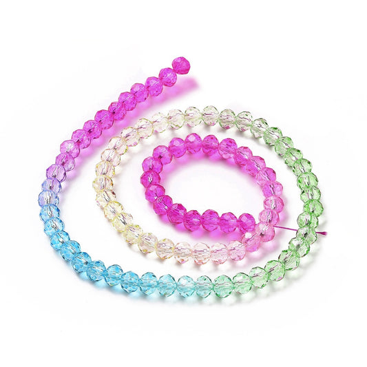Faceted Rondelle Strands 6mm