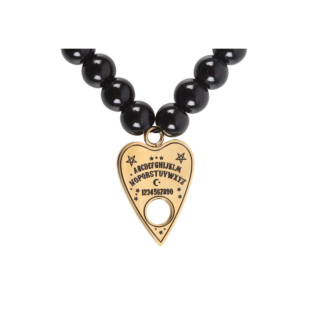 Talking Board Planchette Beaded Charm Bracelet