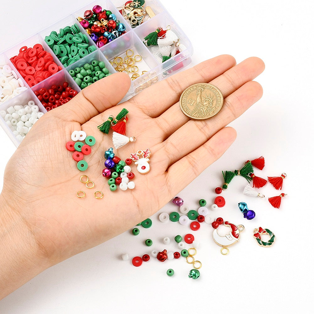 DIY Christmas Jewelry Making Kit - 810Pcs