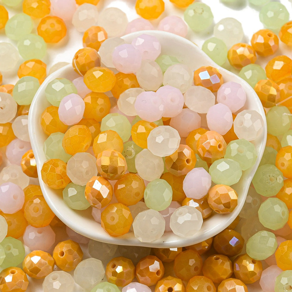 Faceted Glass Bead Mixes ✨ 100g