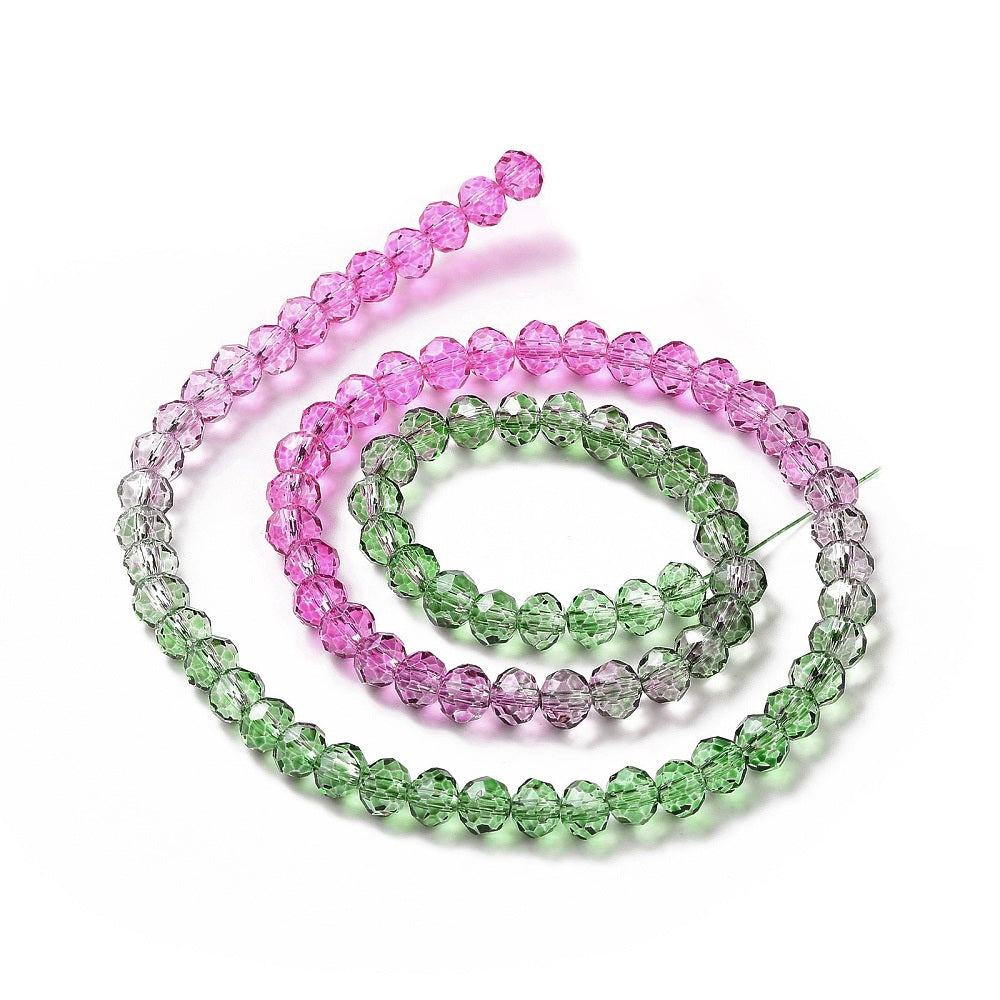 Faceted Rondelle Strands 6mm
