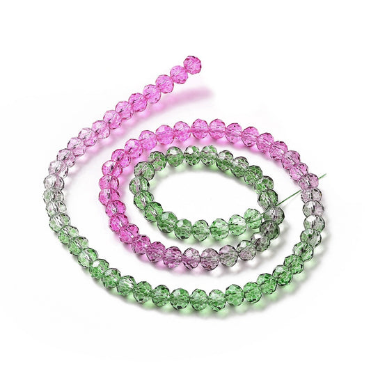 Faceted Rondelle Strands 6mm