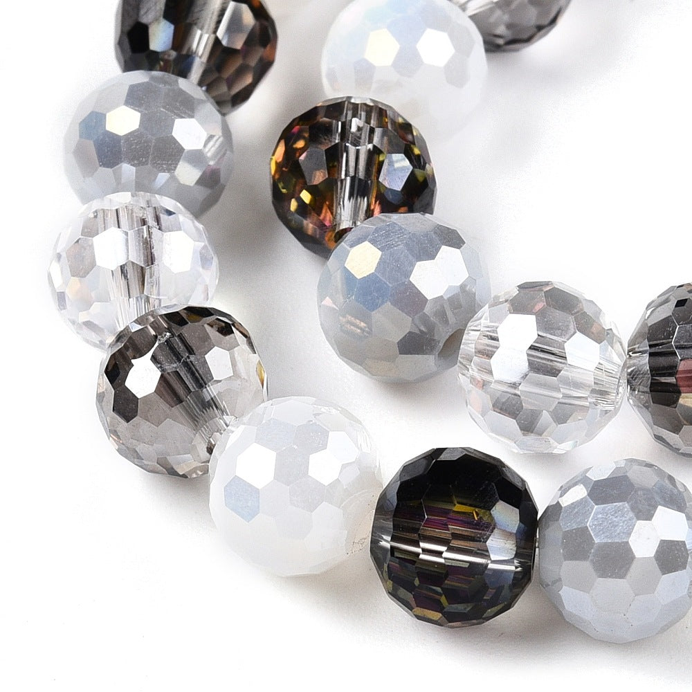 Electroplate Glass Bead Strands - Faceted - Round - 8mm - approx 50pcs per strand