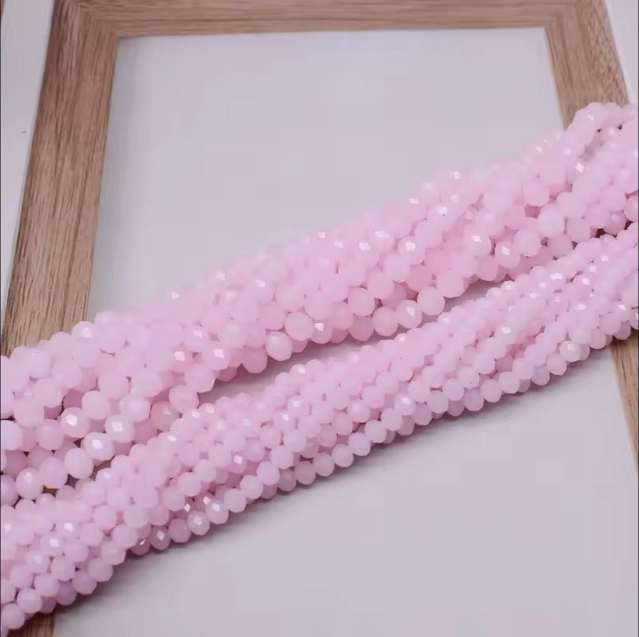 6mm Rondelle Crystal Glass Bead strands - approx 80pcs