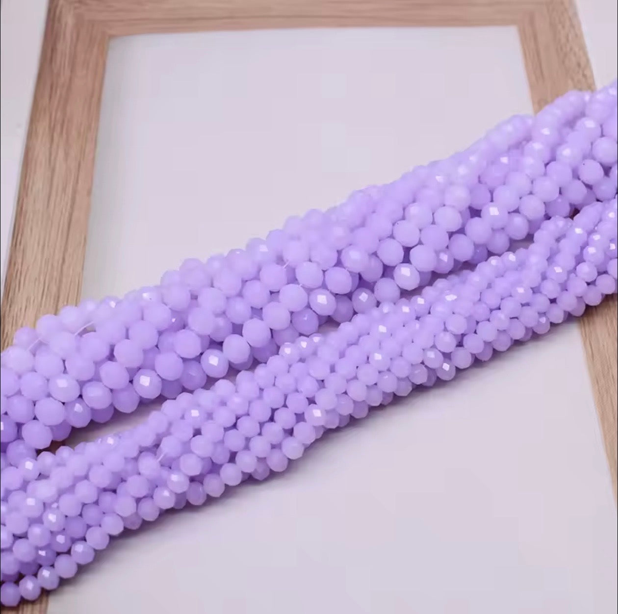 6mm Rondelle Crystal Glass Bead strands - approx 80pcs