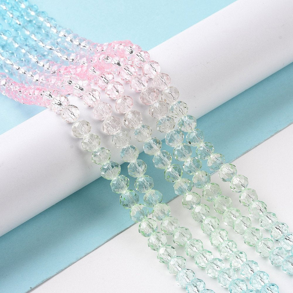 Faceted Rondelle Strands 6mm