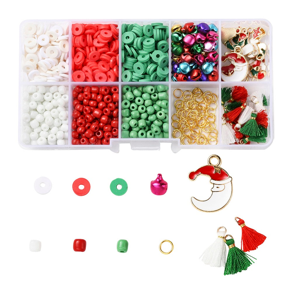 DIY Christmas Jewelry Making Kit - 810Pcs
