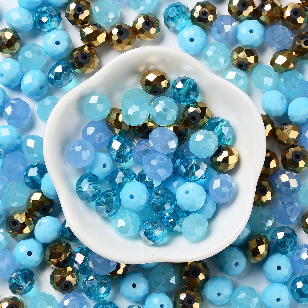 Faceted Glass Bead Mixes ✨ 100g