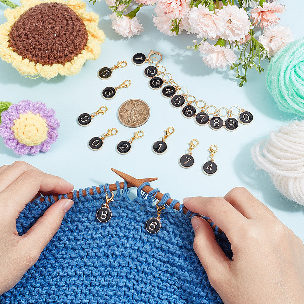 Knitting charms