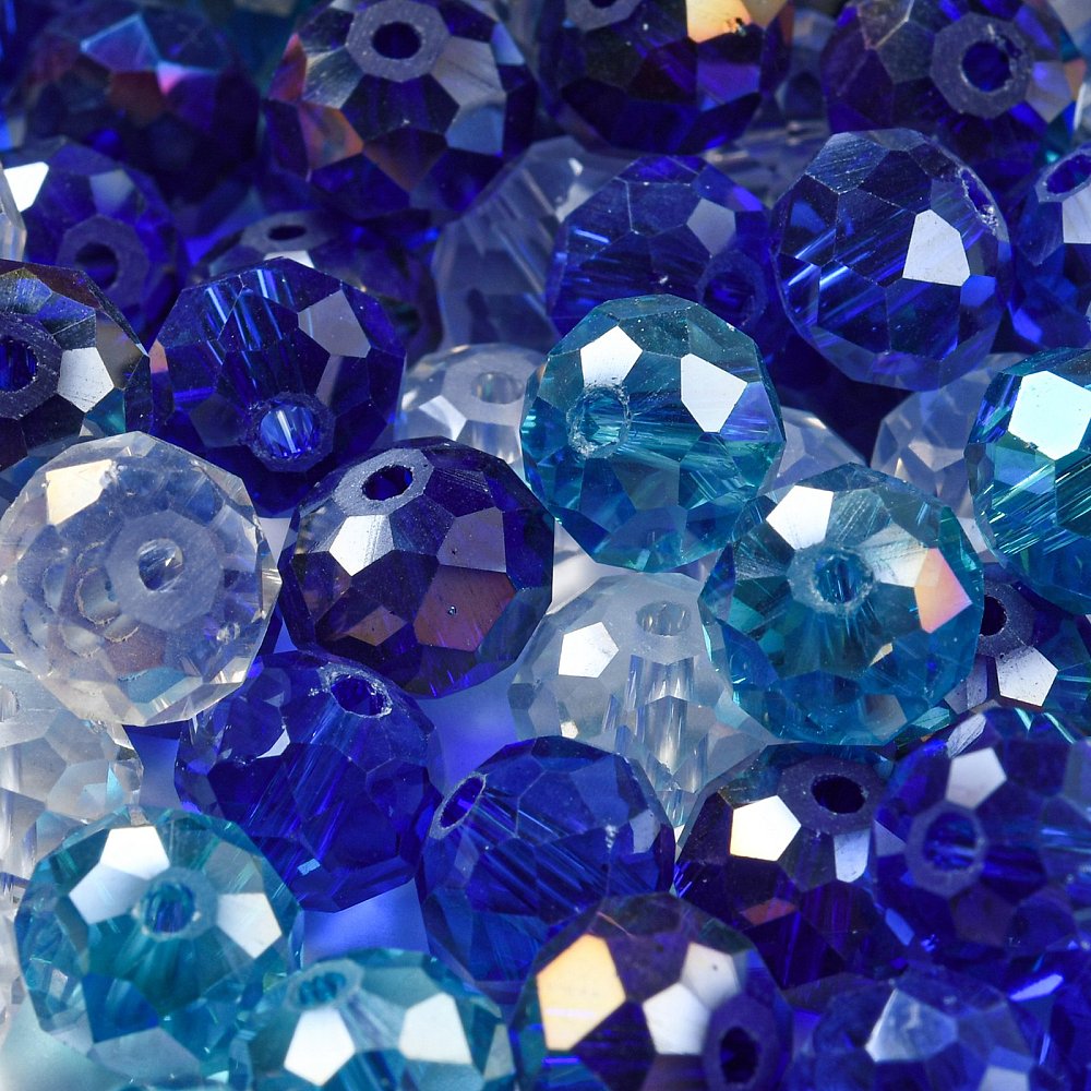 Faceted Glass Bead Mixes ✨ 100g