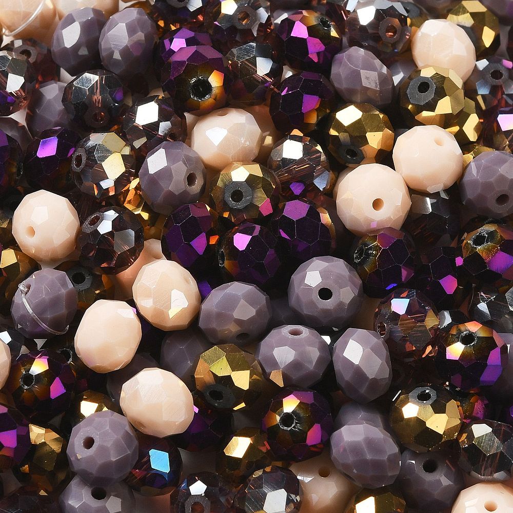 Faceted Glass Bead Mixes ✨ 100g
