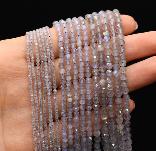 Flash Labradorite 4mm Bead strands - approx 80pcs