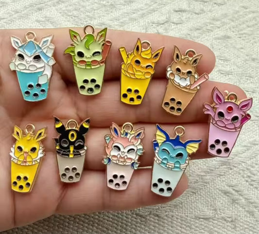 Eeveelution Boba 🧋 Charms