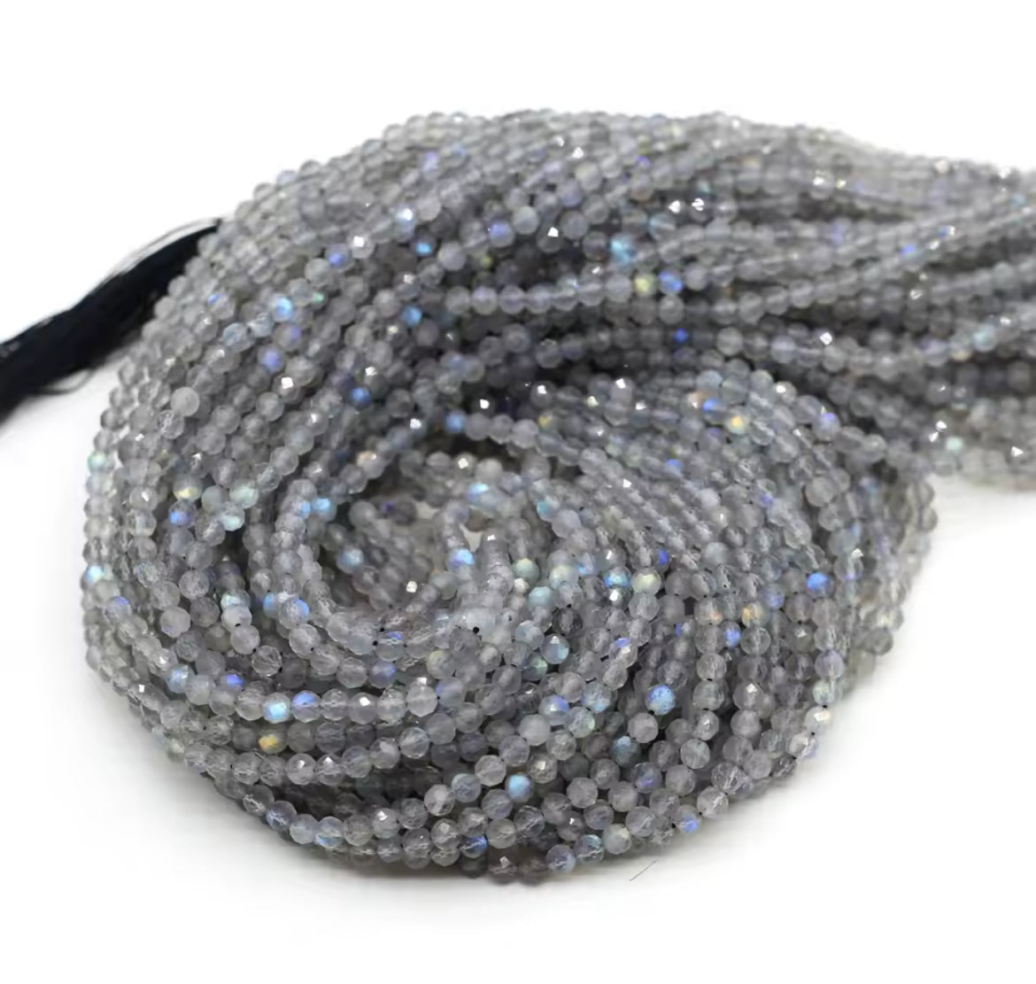 Flash Labradorite 4mm Bead strands - approx 80pcs