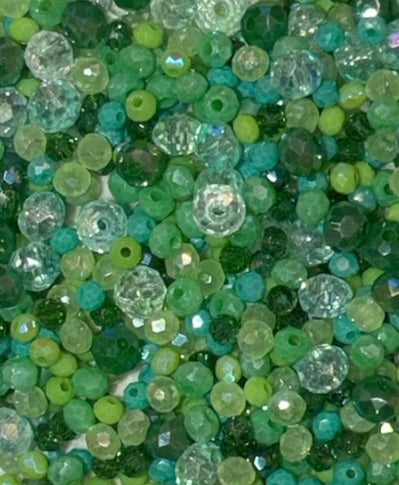 Witchy Elements Faceted Glass Bead Mix 2–4mm ✨ 40g