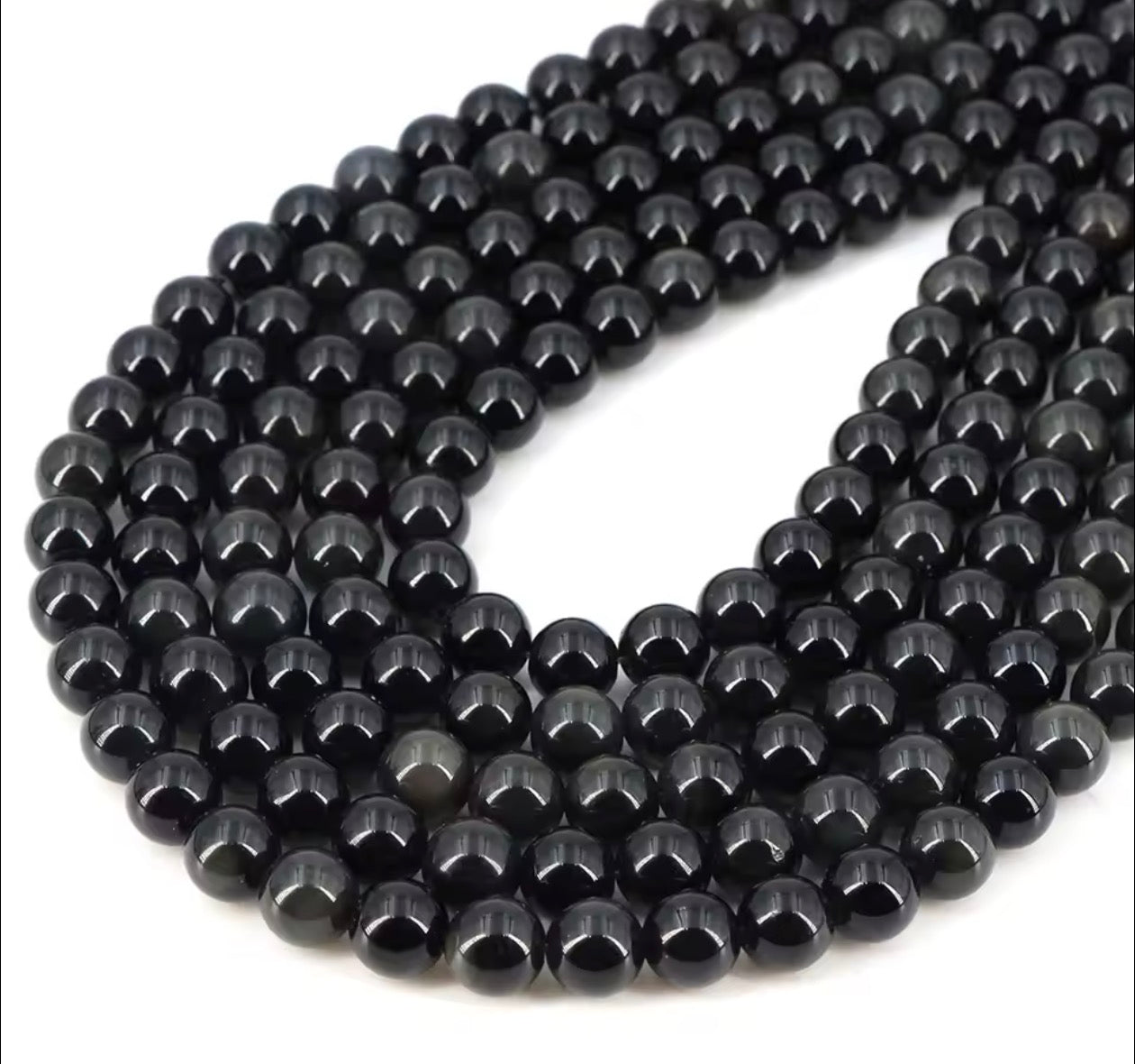 Rainbow Obsidian strands