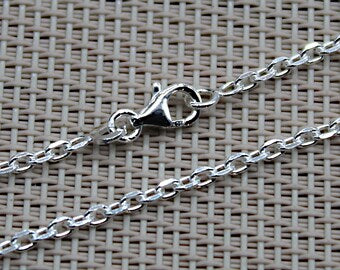 Tarnish Resistant - Stainless Steel - Cable Chain Necklaces, with Lobster Clasps, 17.7 inch(44.9cm)