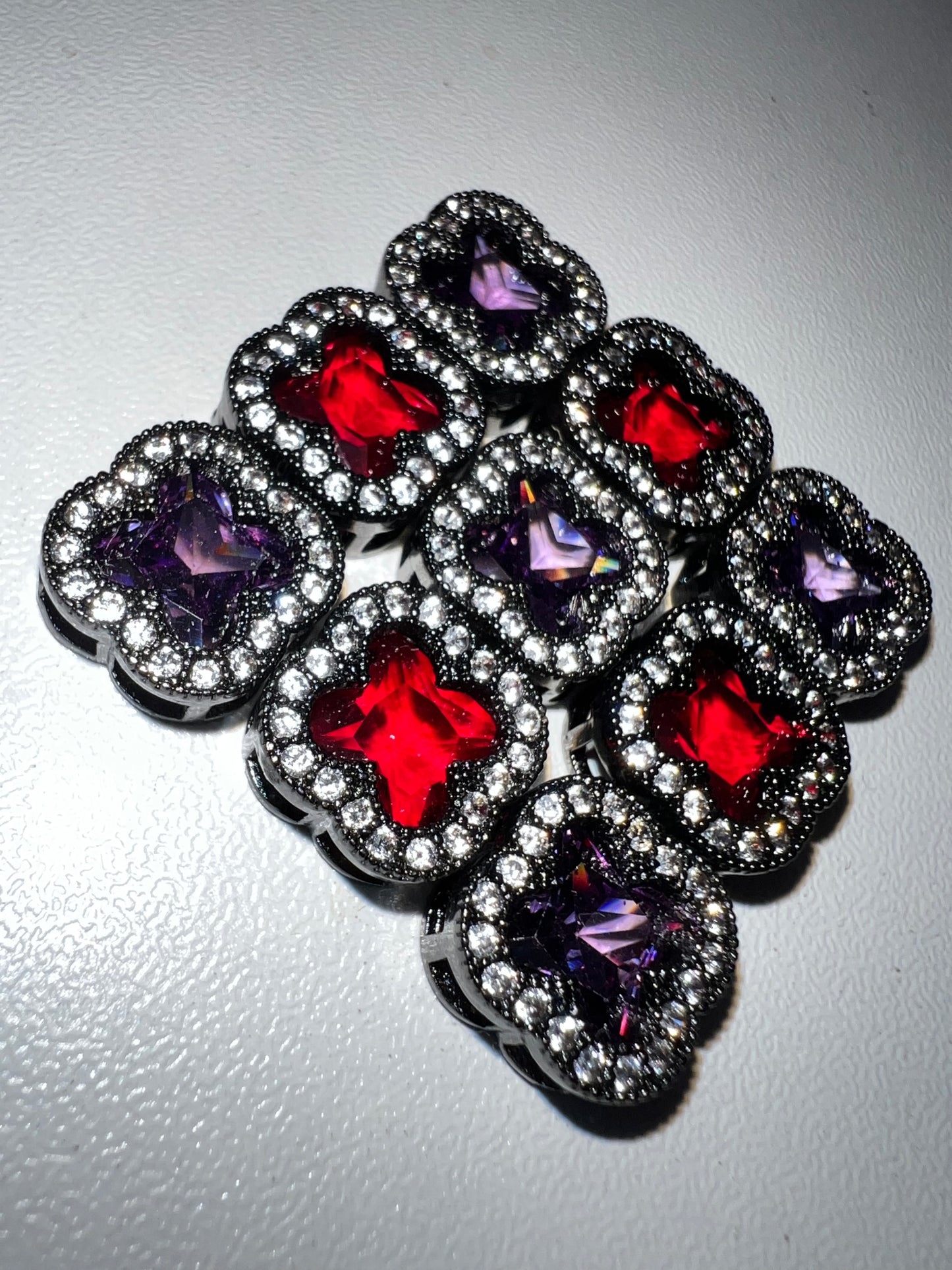 Clover Diamanté Charm
