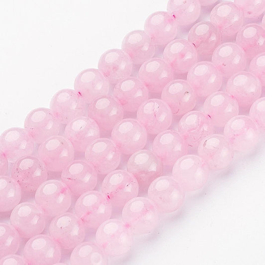 Natural Rose Quartz Round Beads Strand