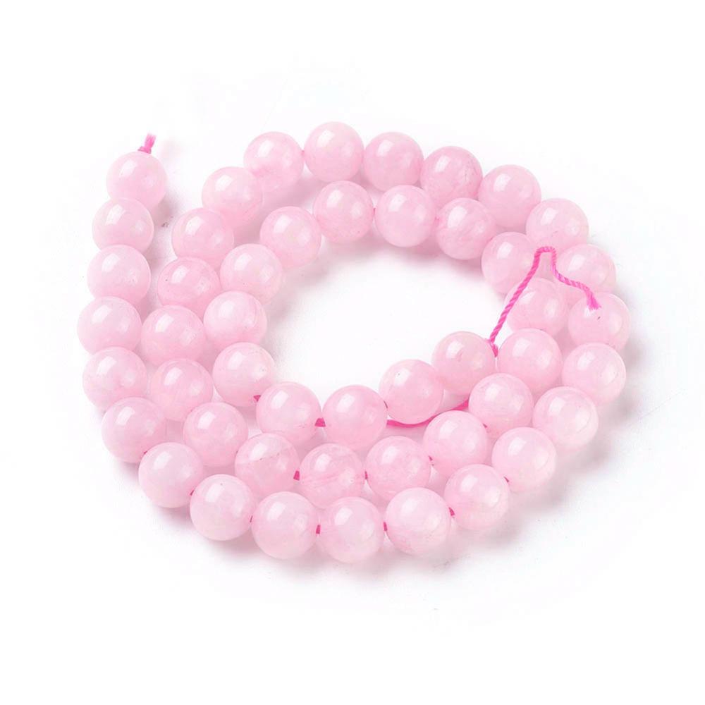 Natural Rose Quartz Round Beads Strand