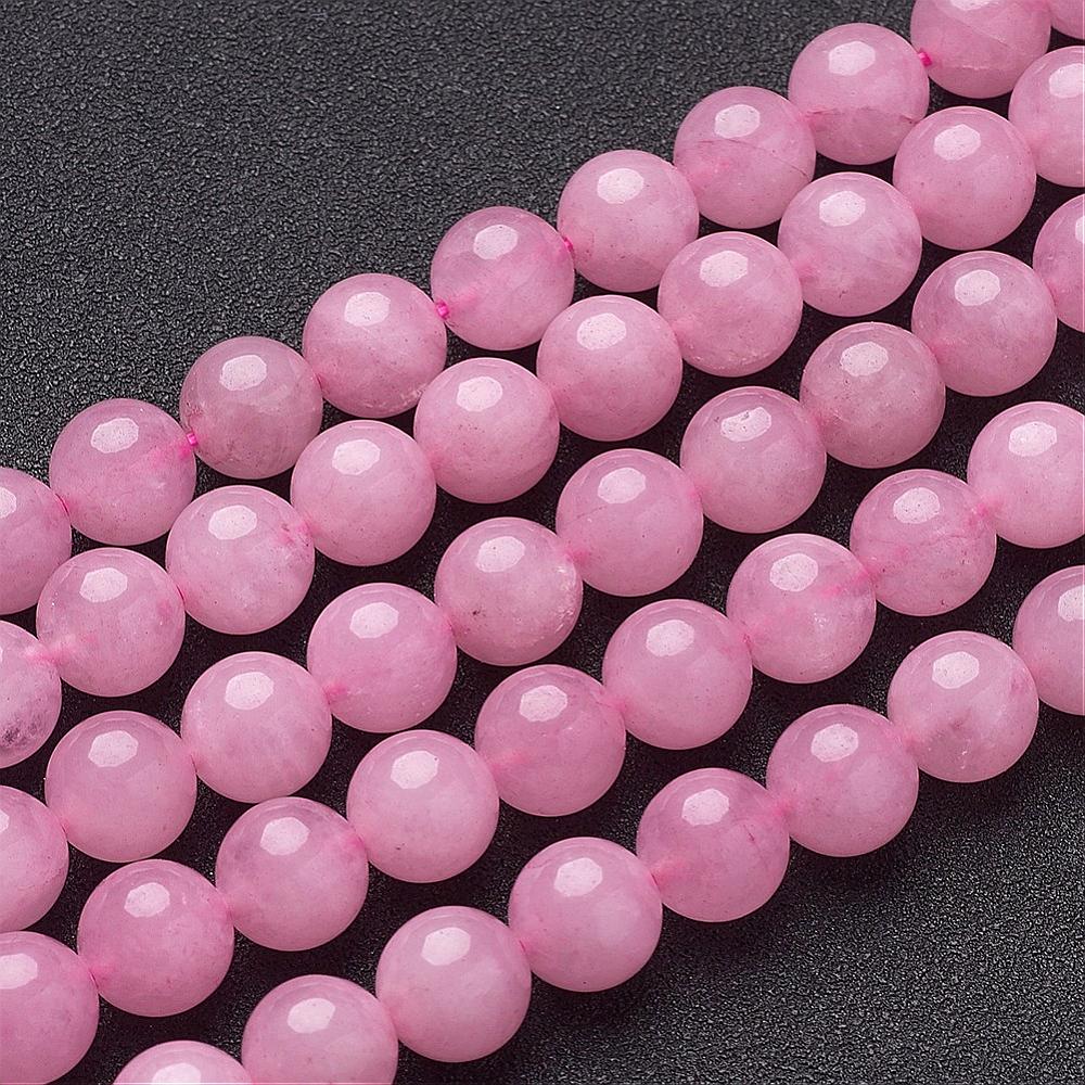 Natural Rose Quartz Round Beads Strands, 10mm (approx 36pcs)