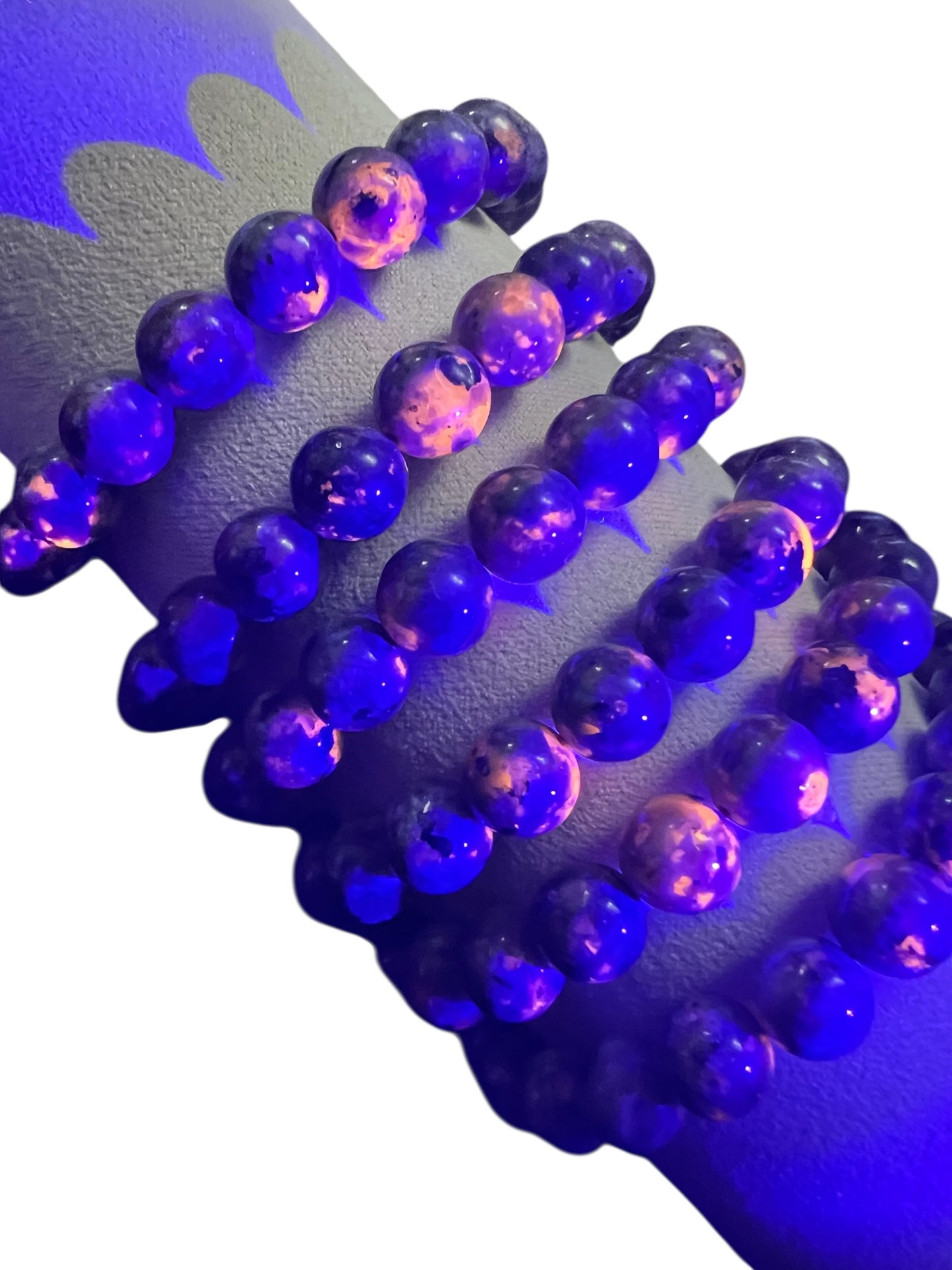 Yooperlite crystal bracelet - 8mm - approx 22pcs